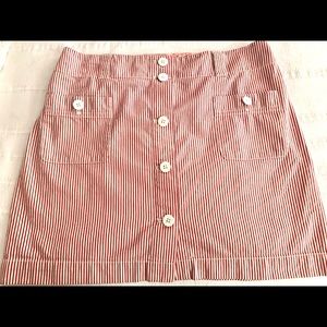 Vineyard Vines white/red stripe skirt